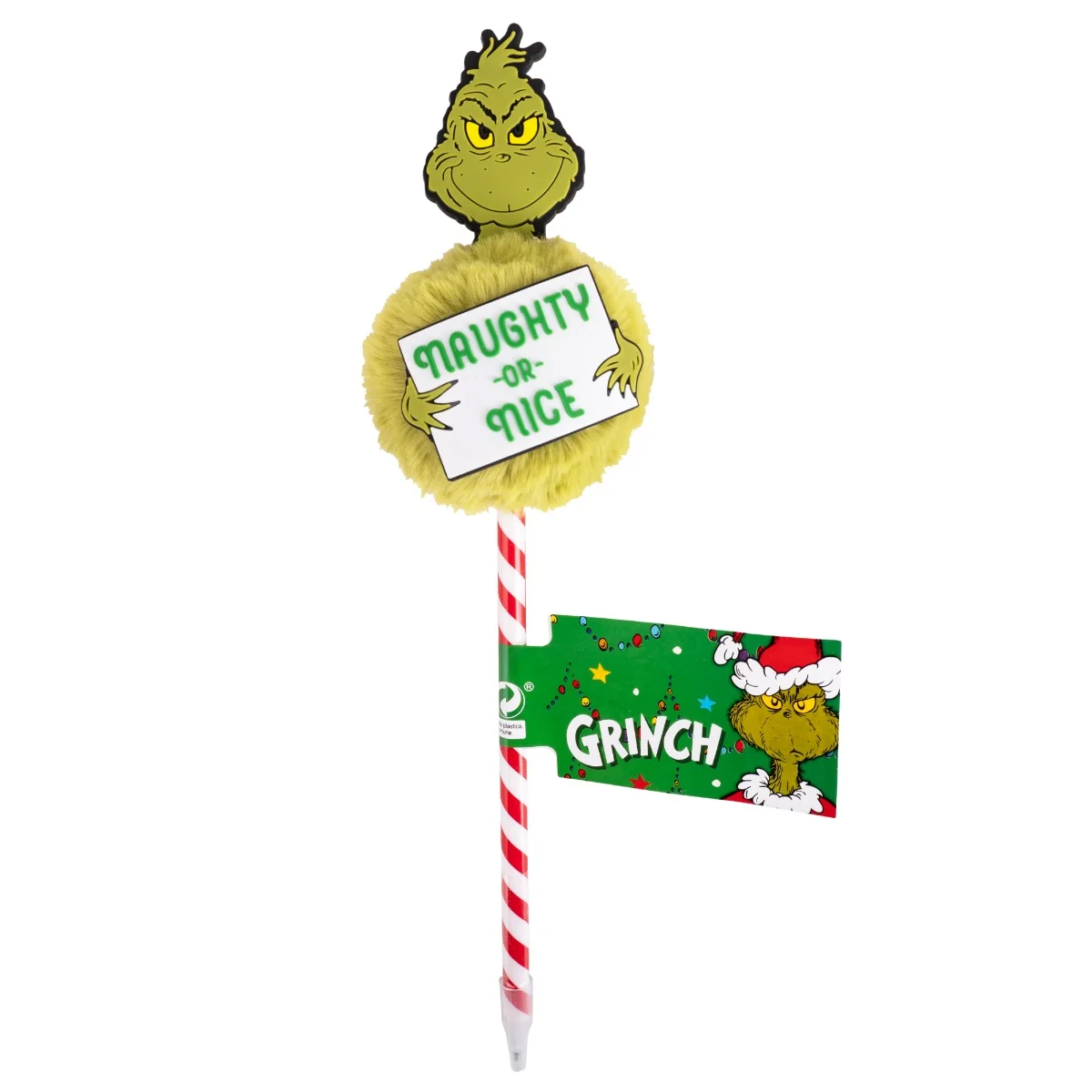 Pix cu accesoriu pufos, Grinch, Naughty or nice