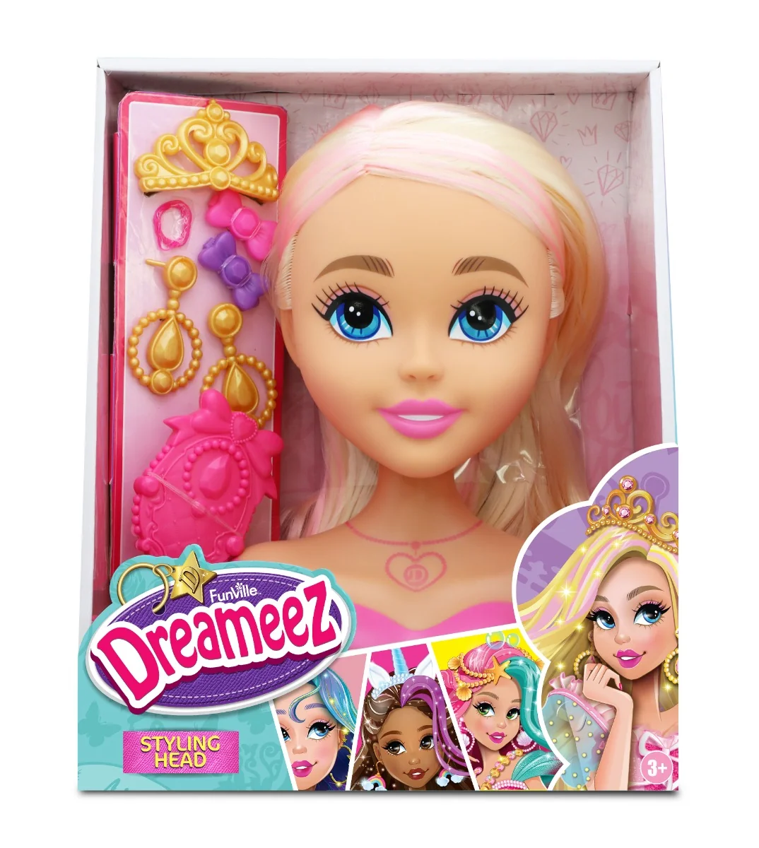 Papusa cu accesorii de coafat, Dreameez, Styling Head