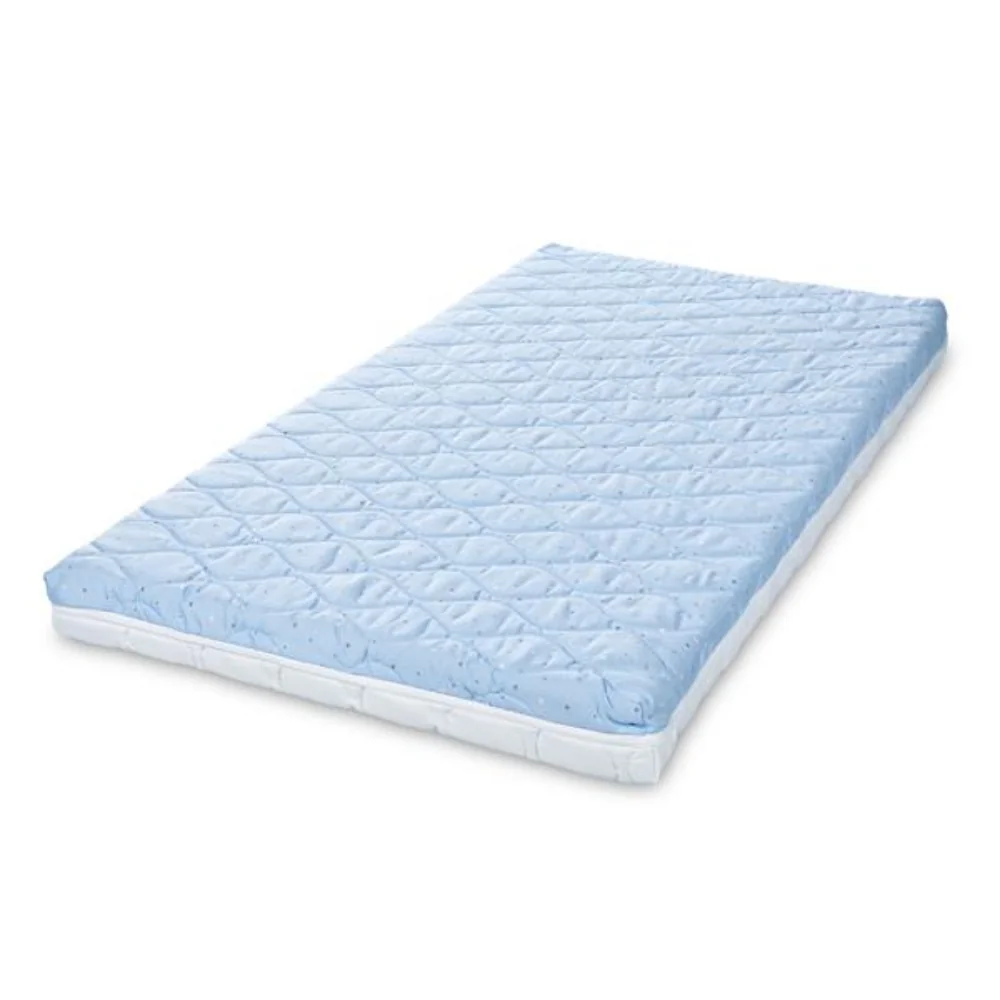 Saltea pat, 2 straturi cocos si spuma elastica, Lorelli Holiday, 60 x 120 x 10 cm, Blue Sky