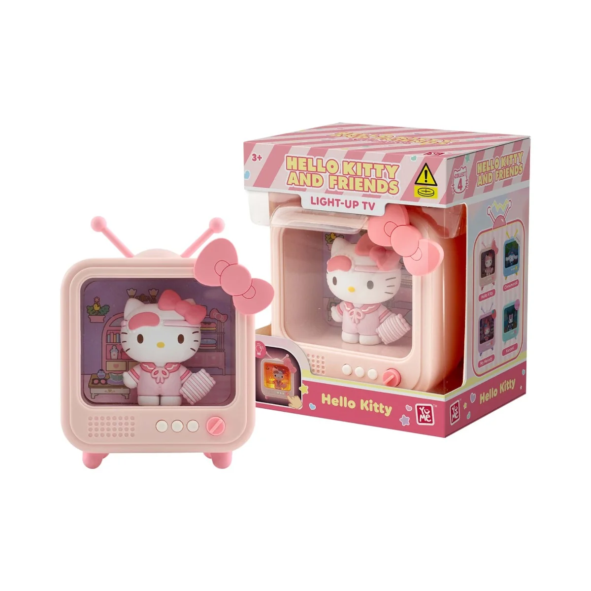 Lampa cu figurina, Yume, Hello Kitty and Friends, Light-up TV, Hello Kitty