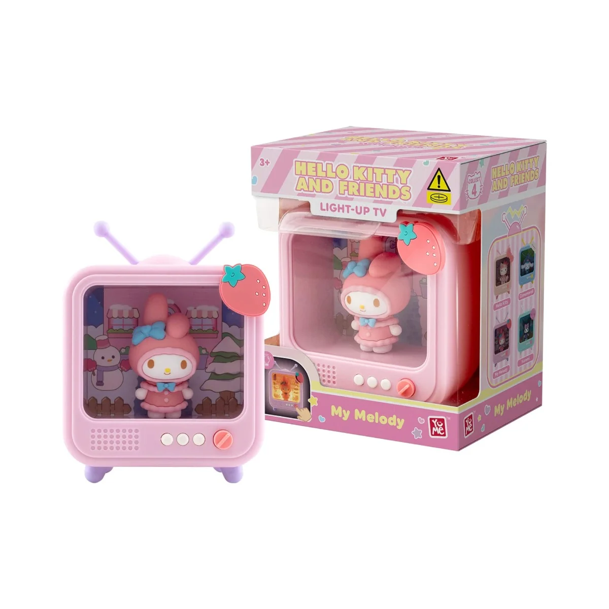 Lampa cu figurina, Yume, Hello Kitty and Friends, Light-up TV, My Melody