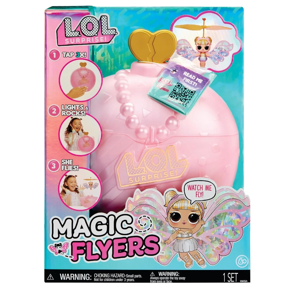 Papusa LOL Surprise, Magic Flyers, Sky Starling, 593539EUC