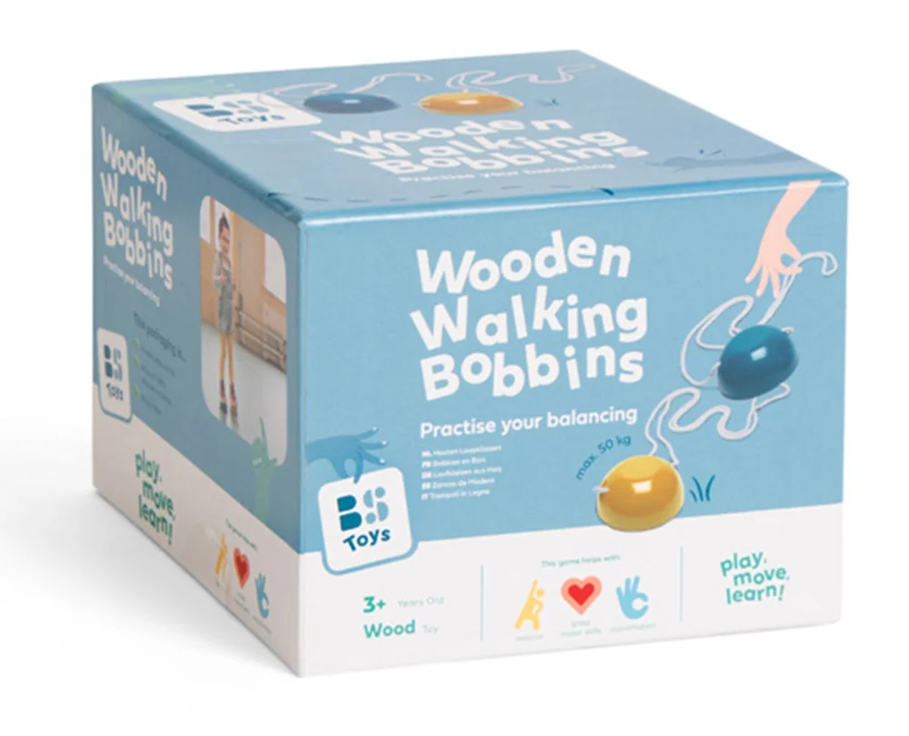 Joc de echilibru din lemn, BS Toys, Picioroange