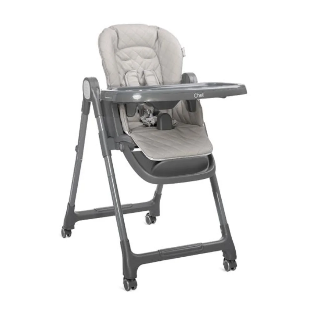 Scaun de masa inalt, 3 in 1, Lorelli Chef, reglabil mutiple pozitii, Beige Leather