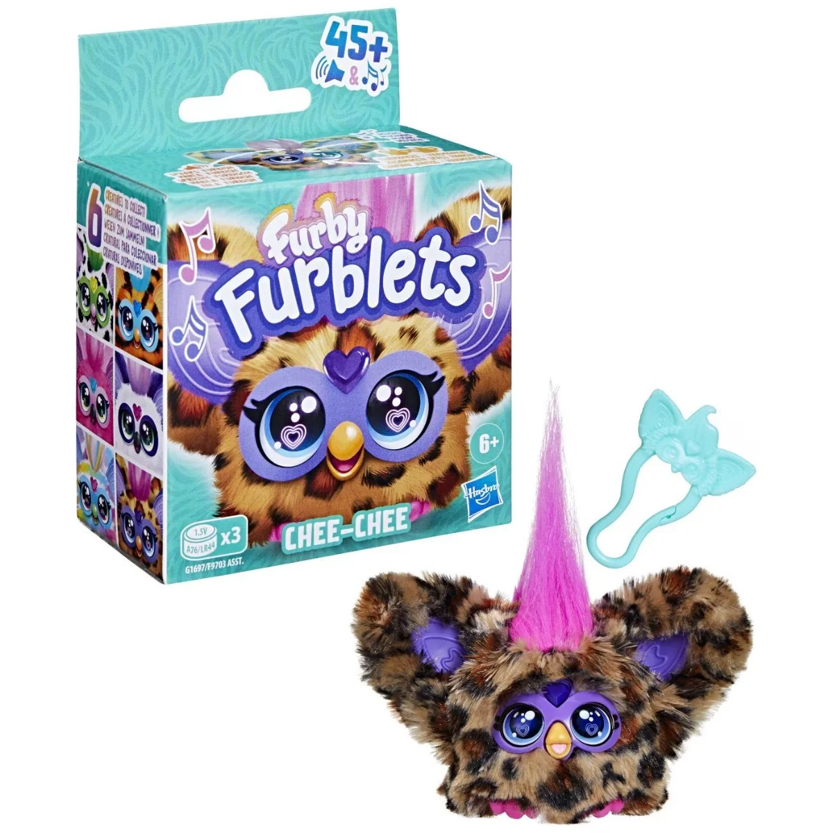 Jucarie de plus interactiva, Furby Furblets, Chee-Chee, G1697