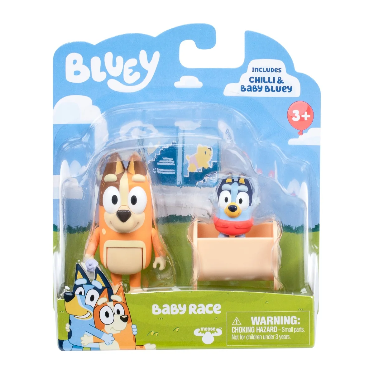 Set 2 figurine, Baby Bluey si Chilli