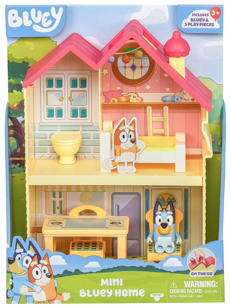 Set de joaca cu figurina, Bluey, Mini Bluey Home