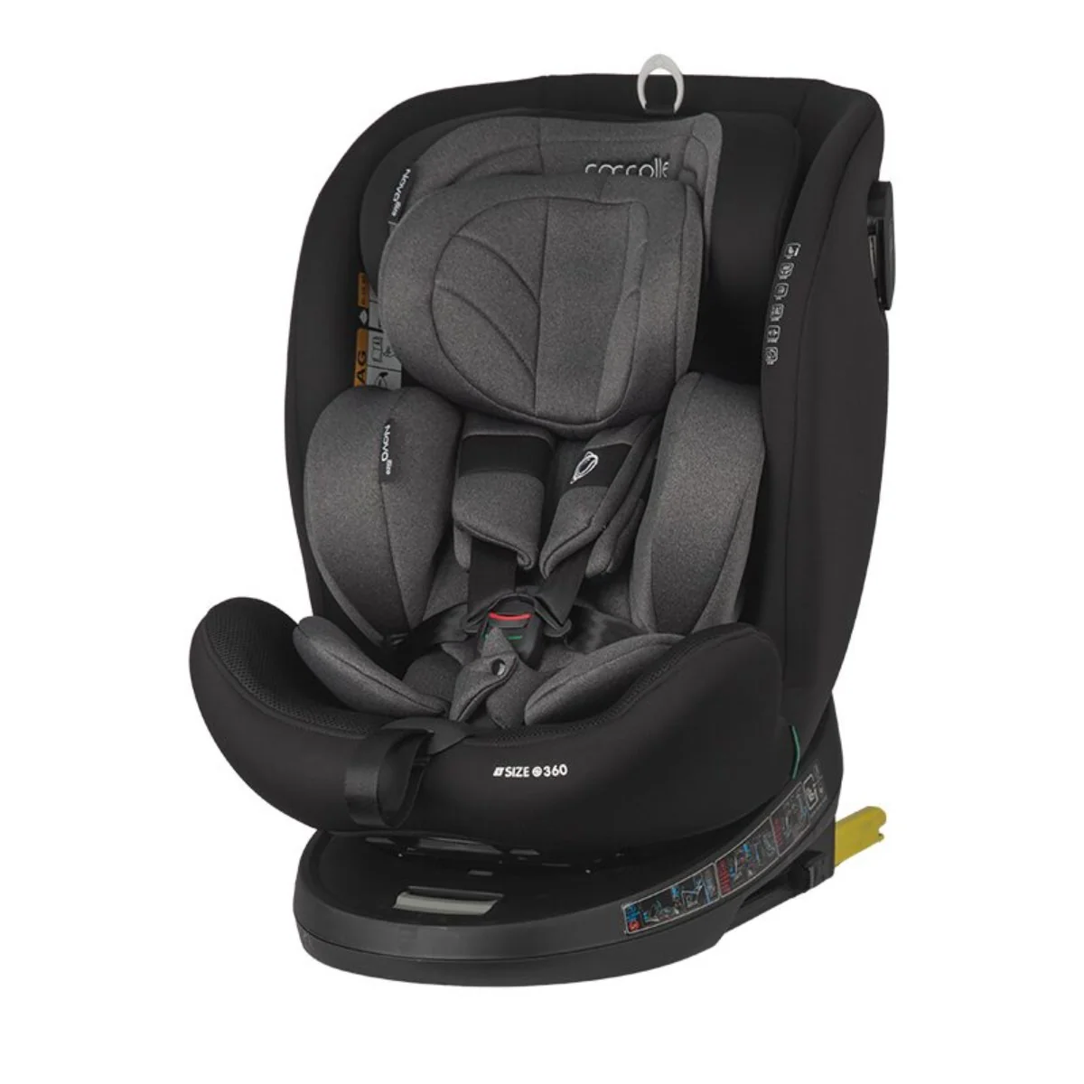 Scaun auto rotativ, Coccolle Nova, iSize 40-150 cm, Diamond Black