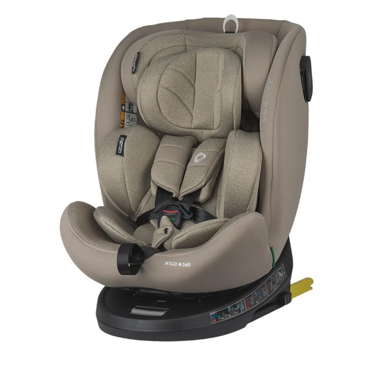 Scaun auto rotativ, Coccolle Nova, iSize 40-150 cm, Sand Beige