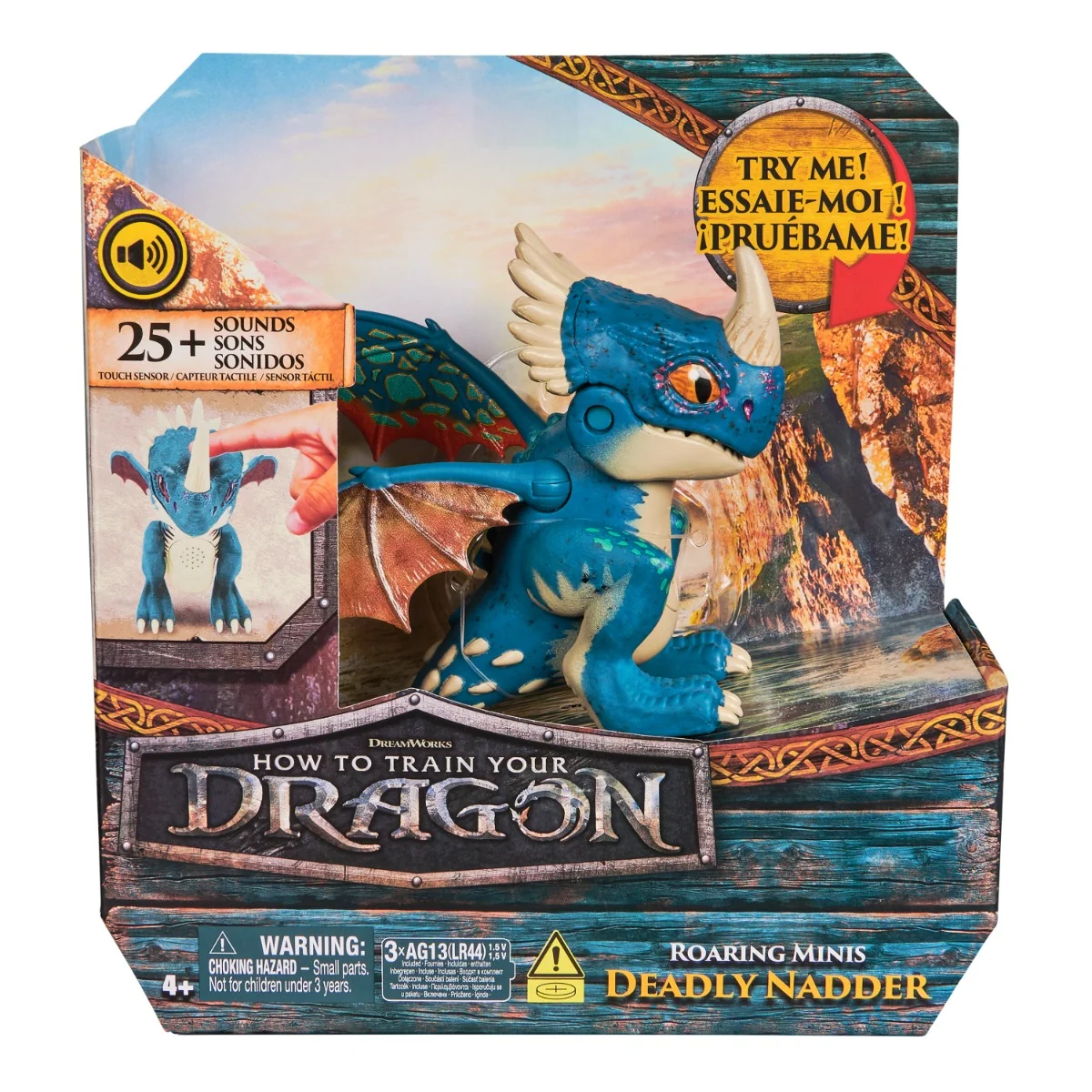 Figurina cu efecte sonore, DreamWorks Dragons, Roaring Minis, Deadly Nadder, 20153012