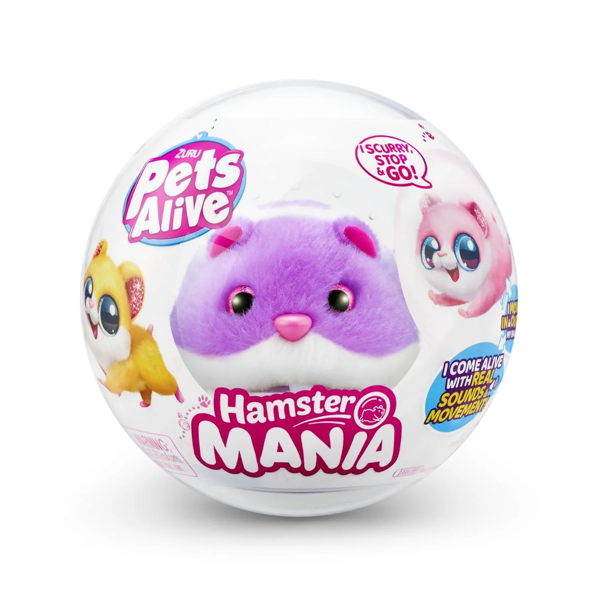 Jucarie de plus, Pets Alive, Hamster, Mov