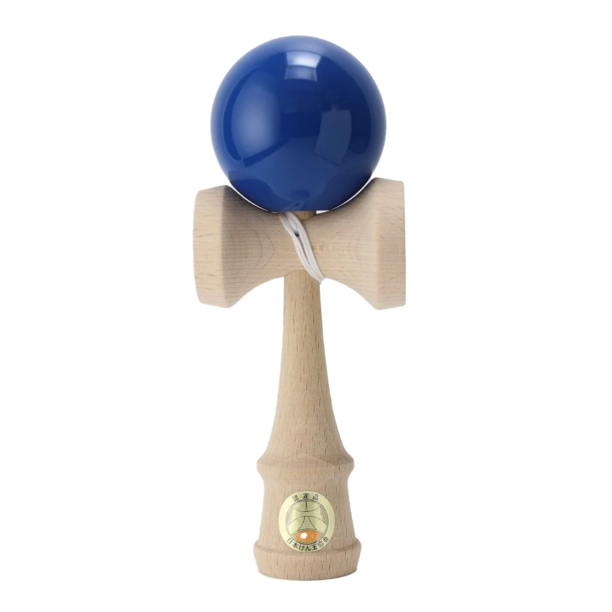 Jucarie de indemanare, din lemn, Ozora, Kendama, Albastru, 18 cm