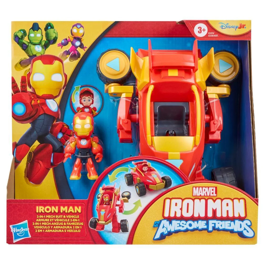 Set de joaca 2 In 1, Marvel Iron Man and his Awesome Friends, Iron Man, G1474