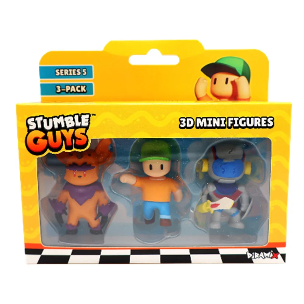 Set 3 mini figurine 3D, Stumble Guys, S5
