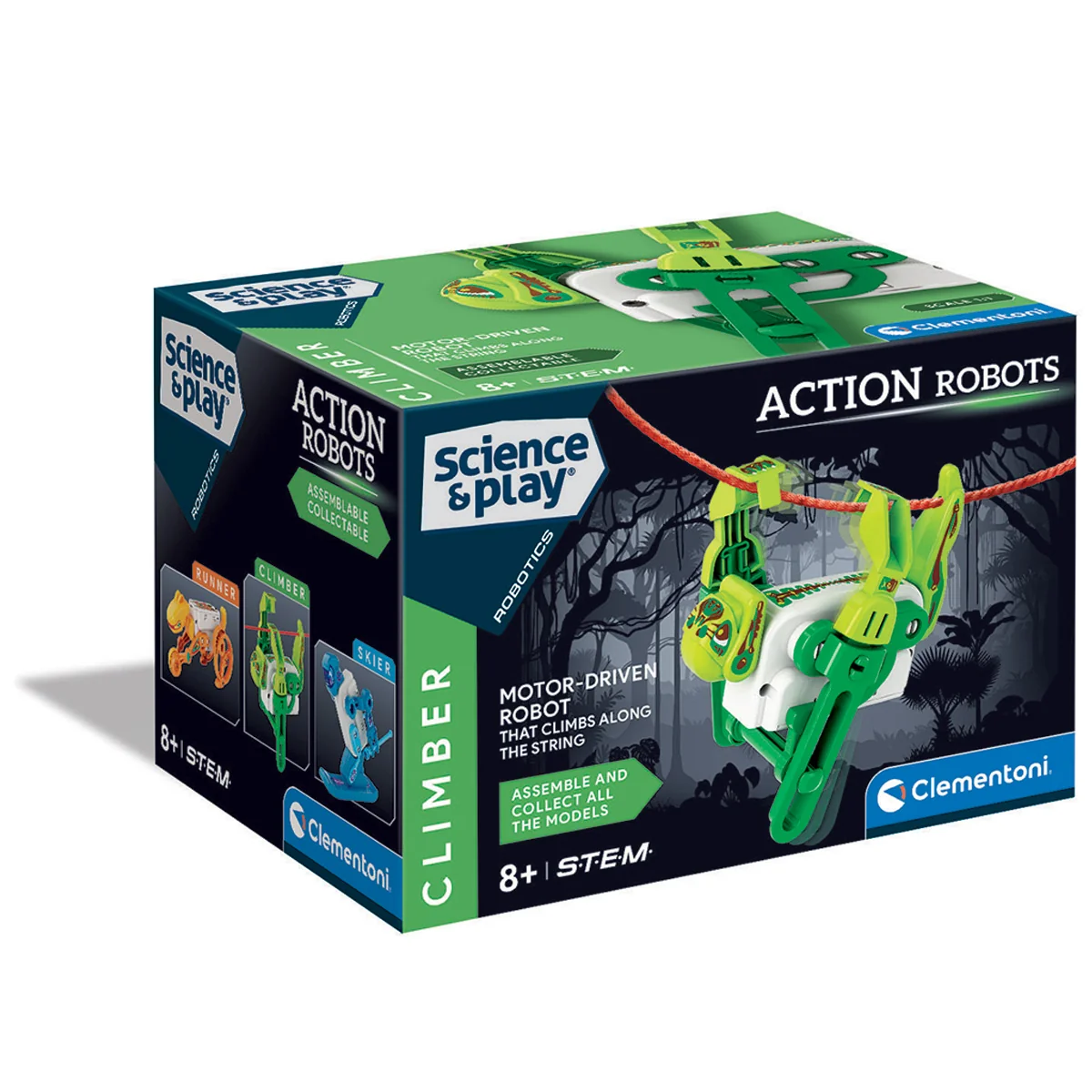Kit de constructie, Clementoni, Science & Play, Robot Climber