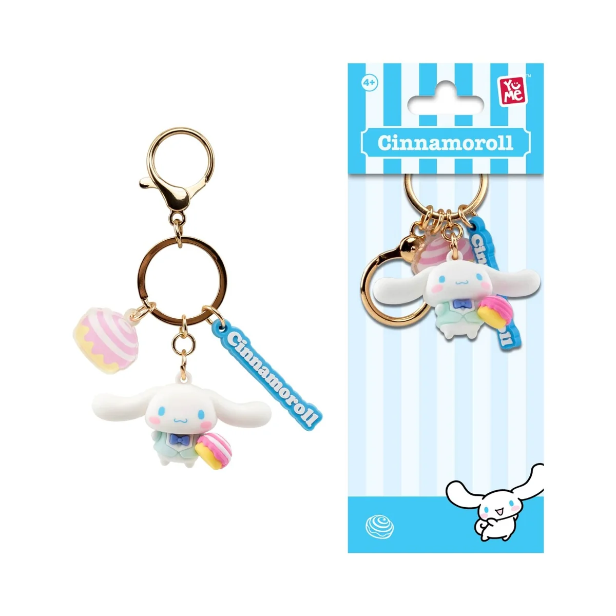 Breloc cu pandantiv si curea, Yume, Hello Kitty and Friends, Tea Party Series, Cinnamoroll