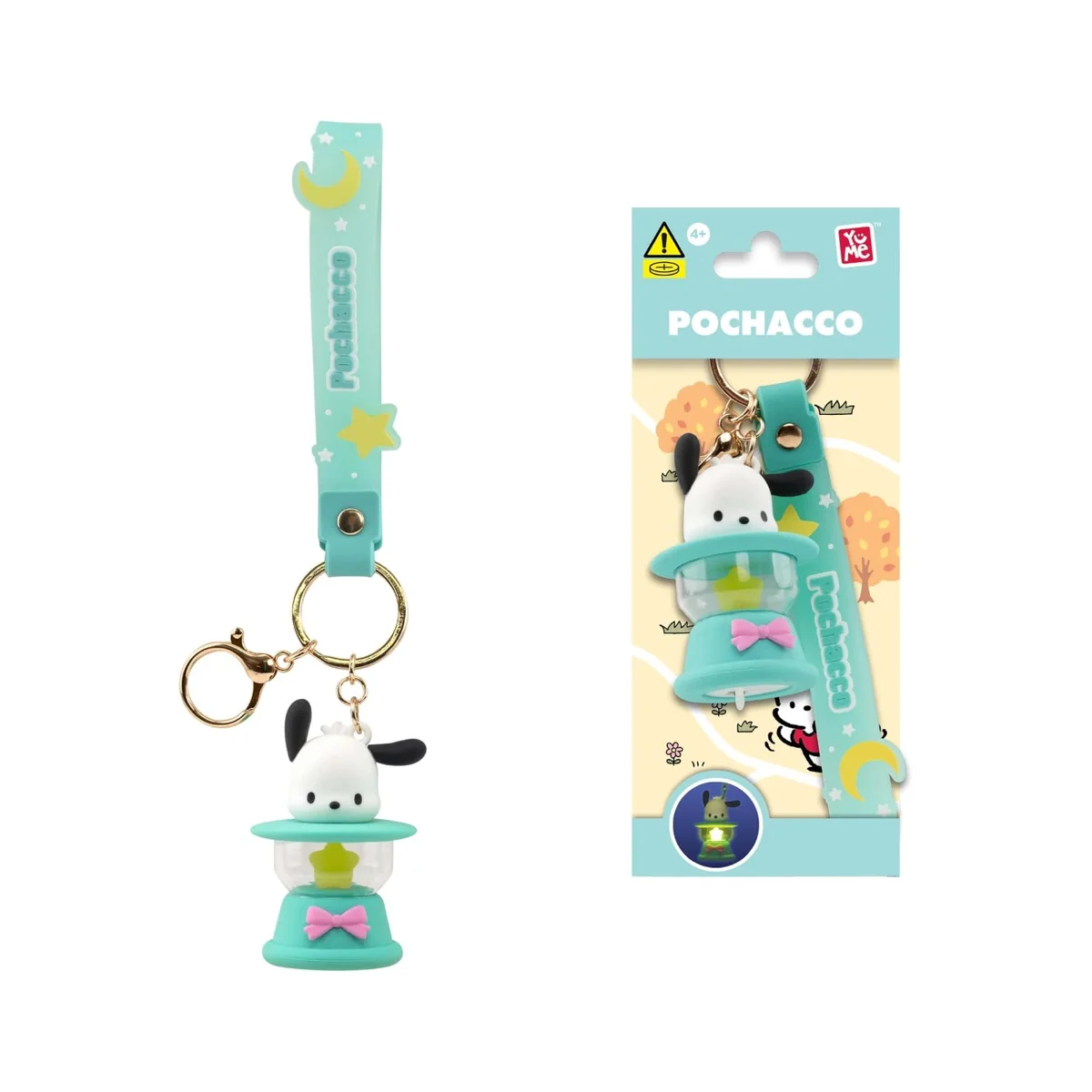 Breloc cu lumini si curea, Yume, Hello Kitty and Friends, Camping Lamp Series, Pocaccho