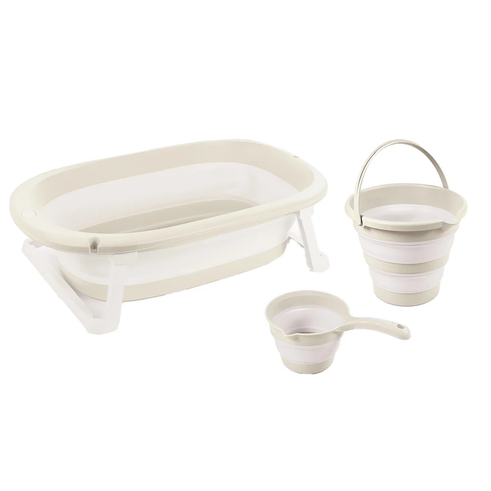 Set cadita pliabila cu accesorii, Dolu, Nuve, Bej