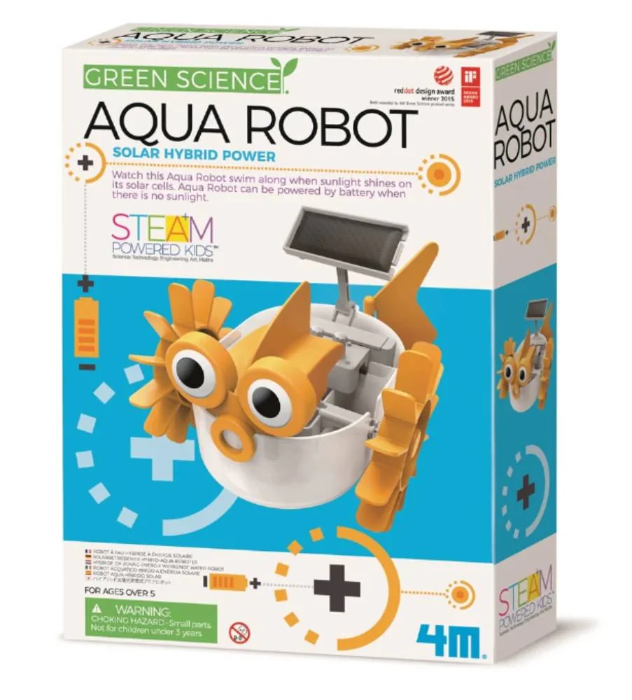 Kit Constructie robot ecologic acvatic, 4M, Stiinta verde