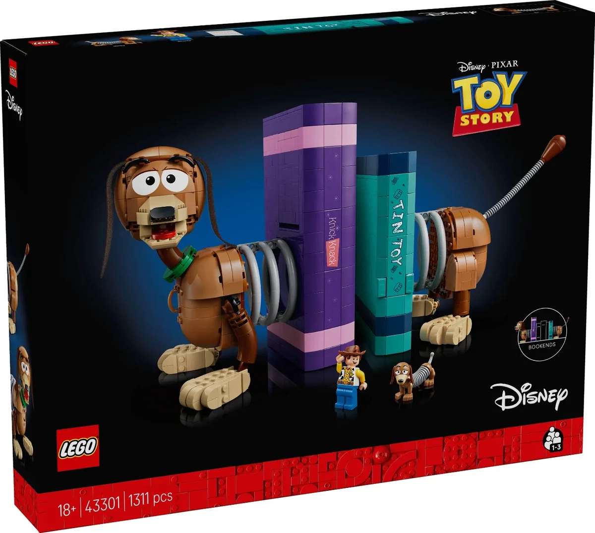 LEGO® Disney Pixar - Opritoare de carti Cainele Slinky din Povestea jucariilor (43301)