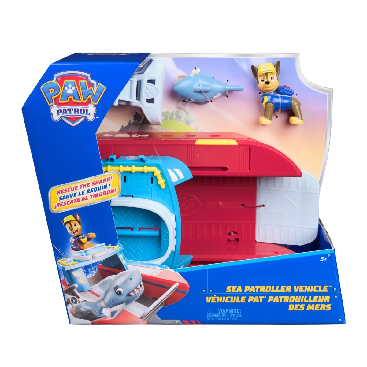 Set de joaca vehicul si figurina, Paw Patrol, Sea Patroller, 6074778