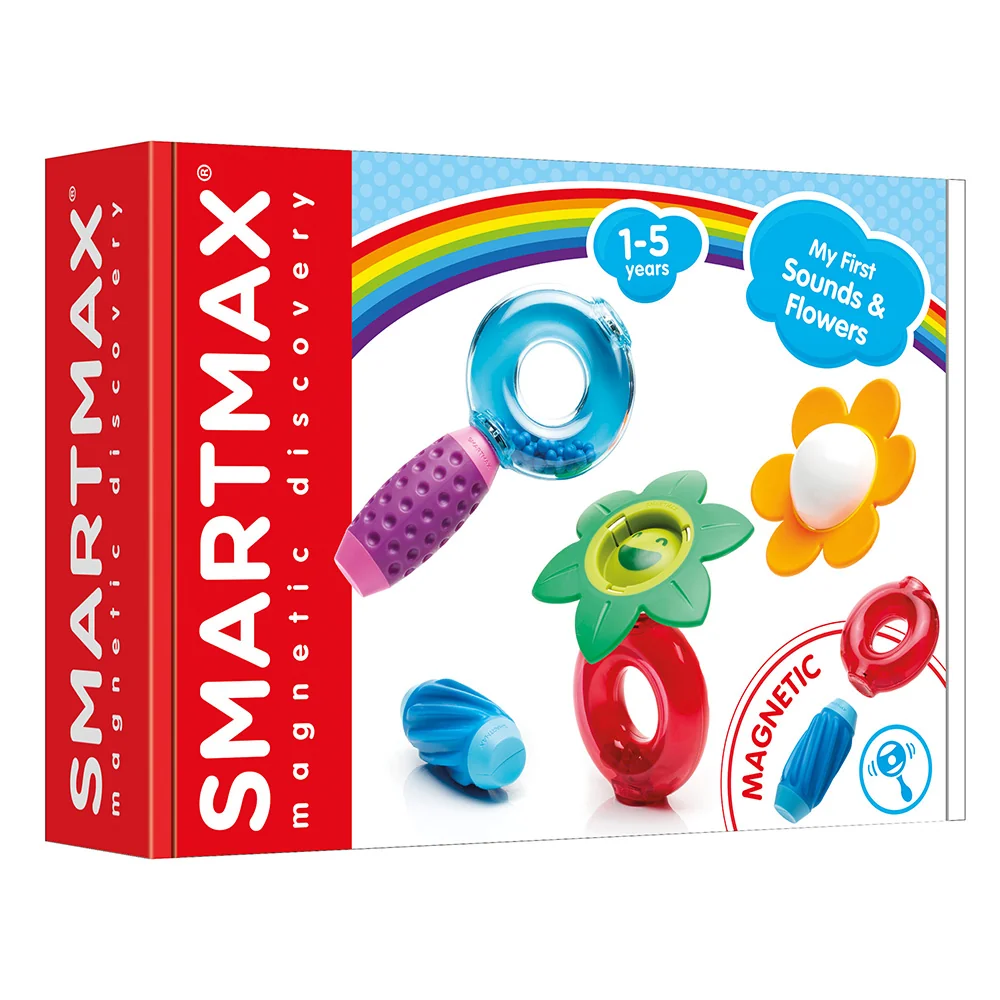 Joc magnetic, Smart Max, Primele mele sunete si flori, 6 piese