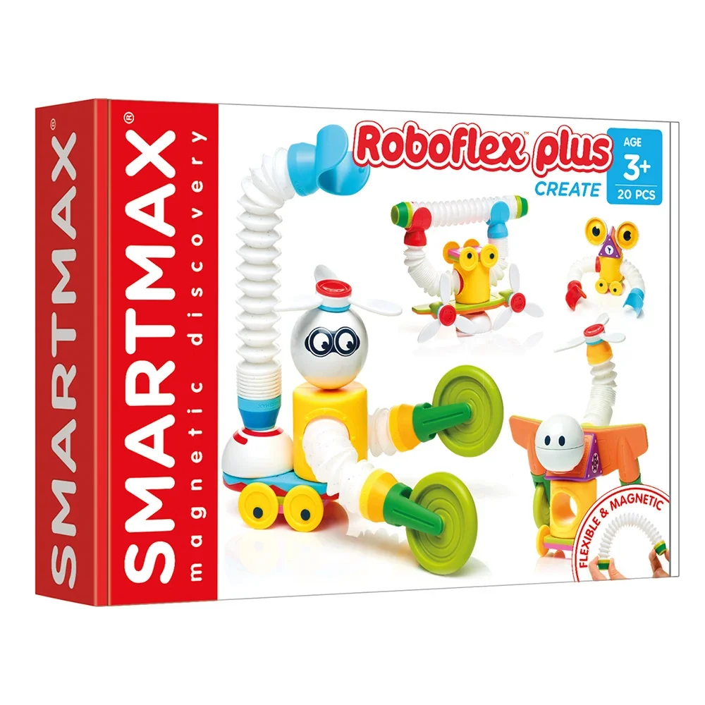 Joc magnetic, Smart Max, Roboti flexibili, 20 piese