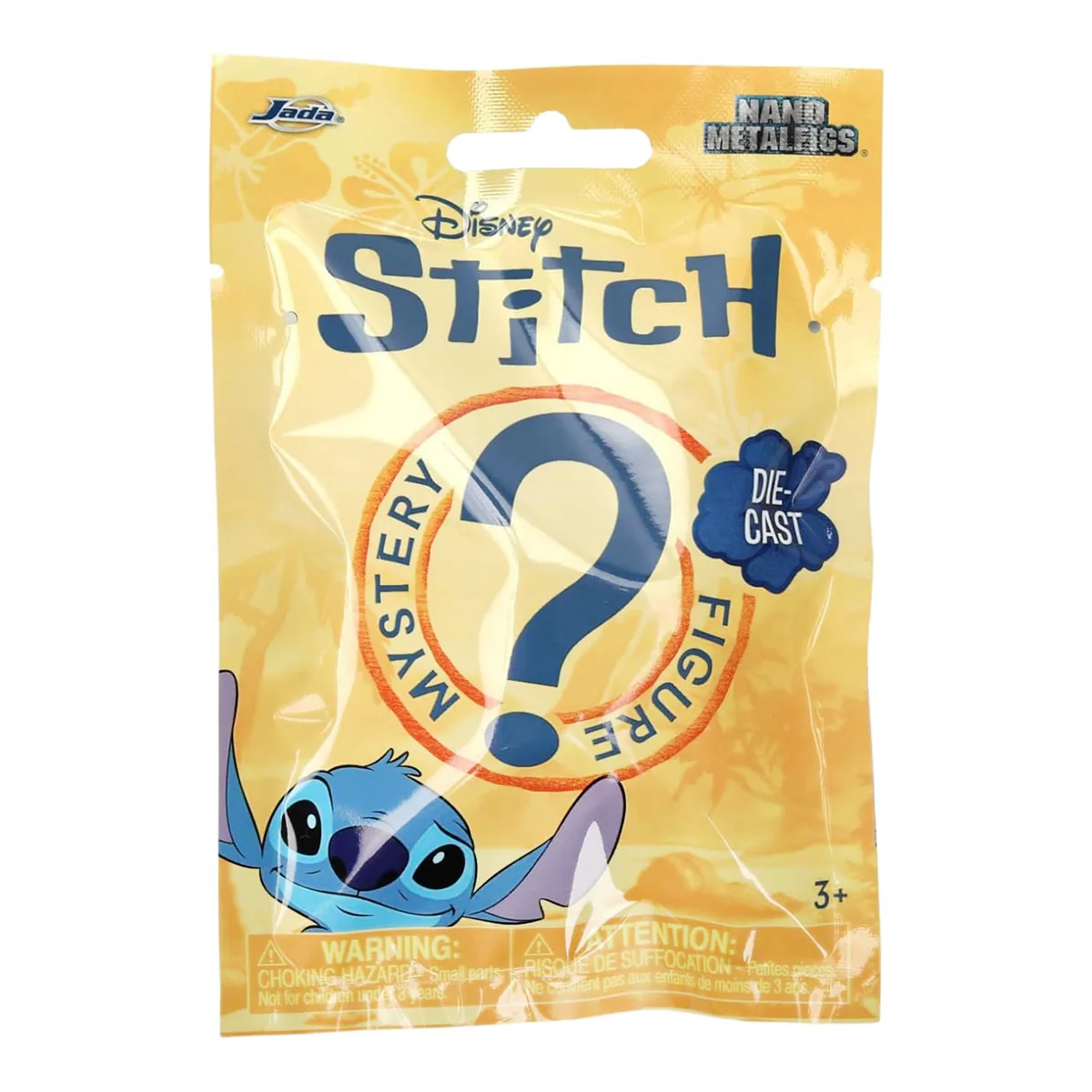 Figurina metalica surpriza, Jada, Nano Disney Stitch, 4 cm