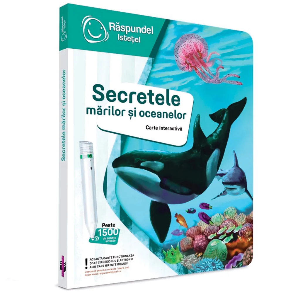 Carte interactiva, Raspundel Istetel, Secretele marilor si oceanelor