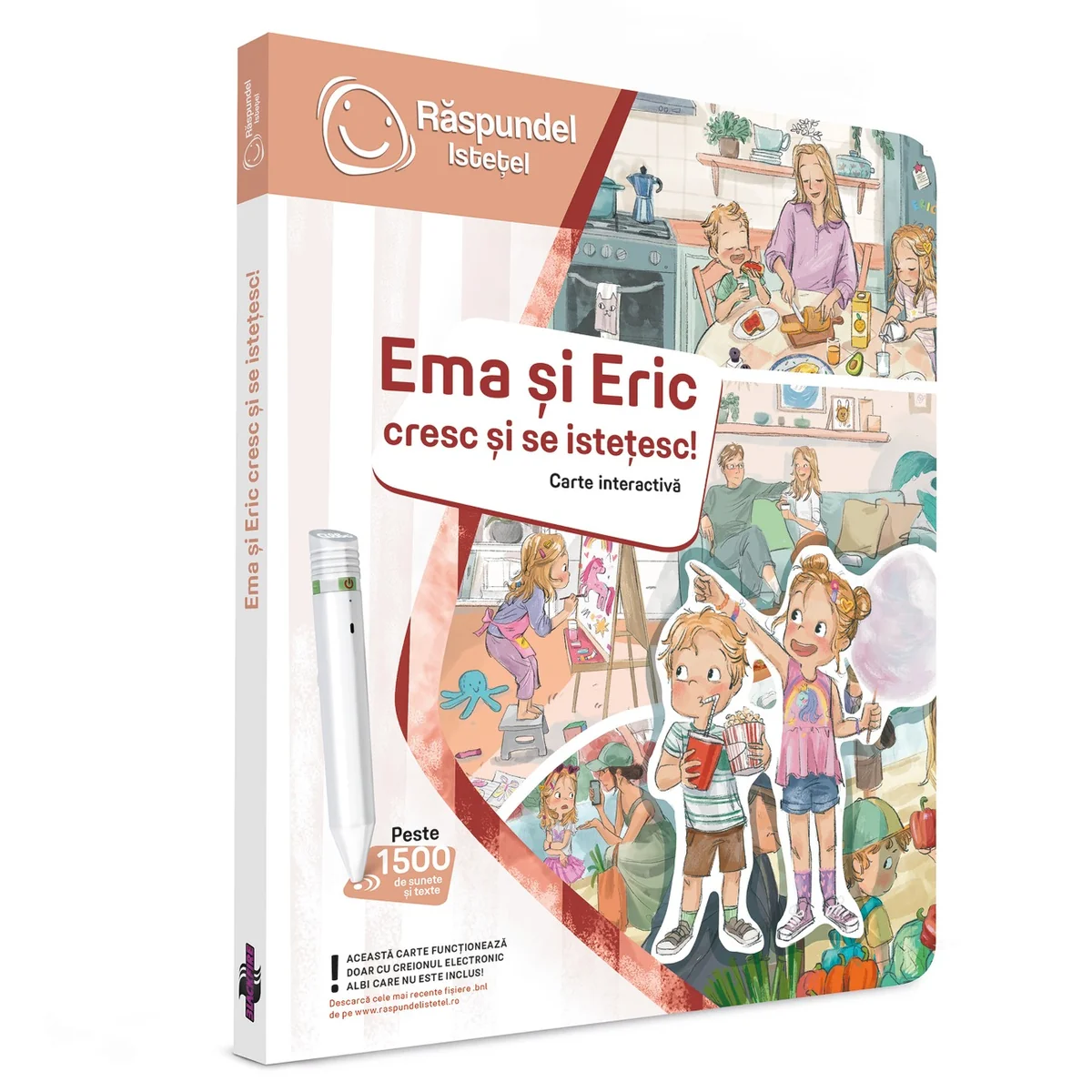 Carte interactiva, Raspundel Istetel, Ema si Eric cresc si se istetesc