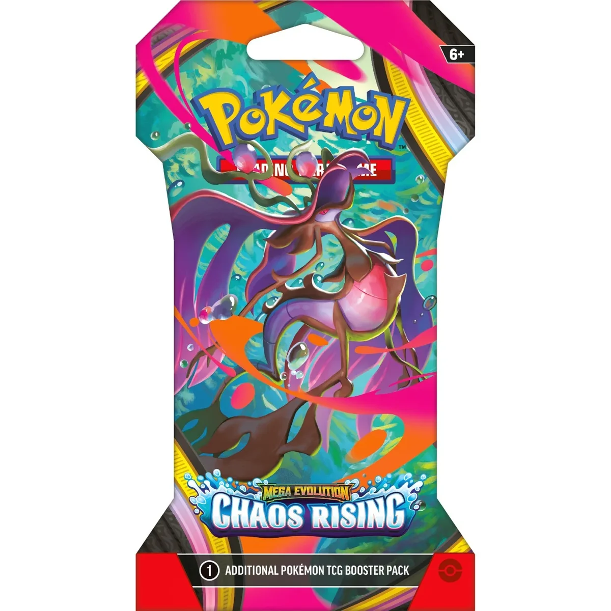 Set carti de joc, Pokemon TCG, Mega Evolution, Chaos Rising Sleeved Booster
