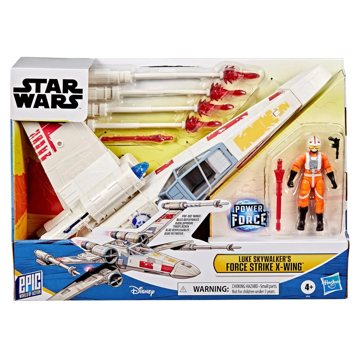 Set figurina si avion, Star Wars, Luke Skywalker, Force Strike X-Wing, G0768