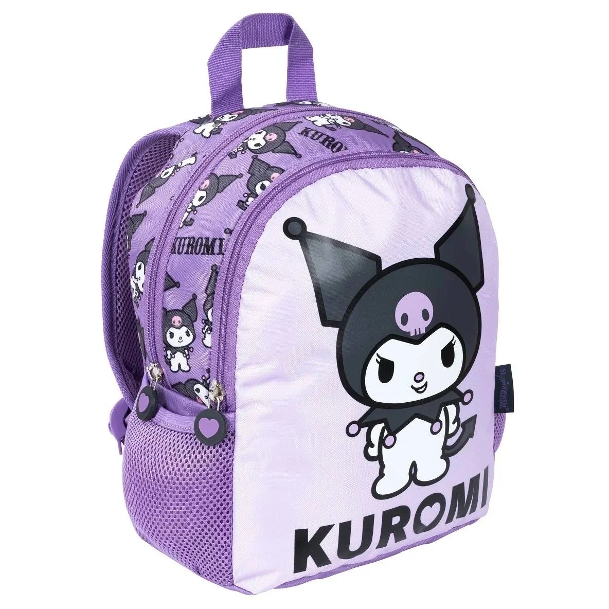 Ghiozdan gradinita cu 2 compartimente, St Majewski, Kuromi Violet, 30 cm