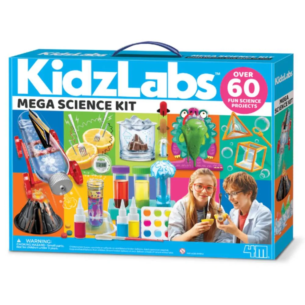 Mega set de experimente stiintifice, 4M, KidzLabs