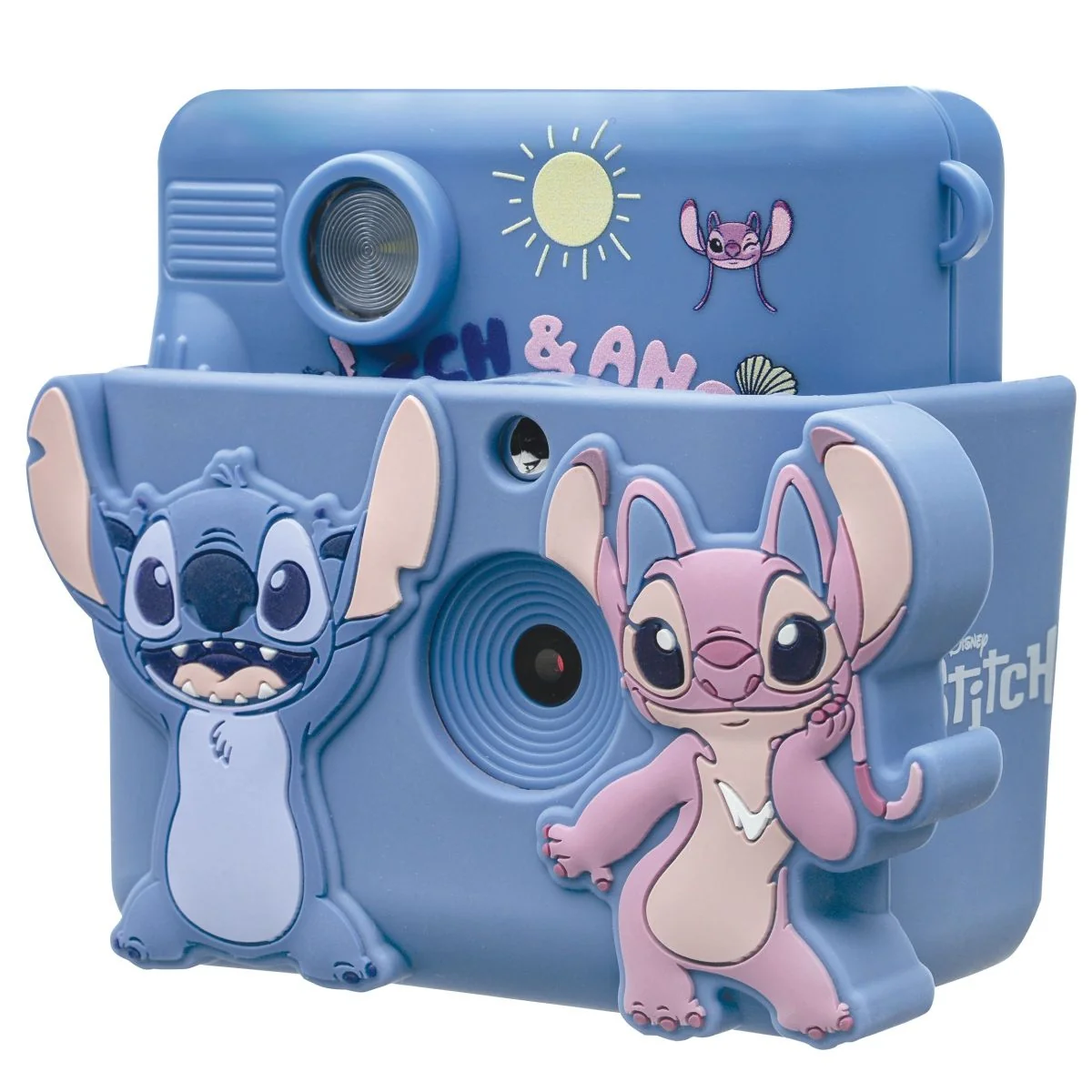 Camera foto instant cu husa din silicon, Lexibook, Starcam, Disney Stitch