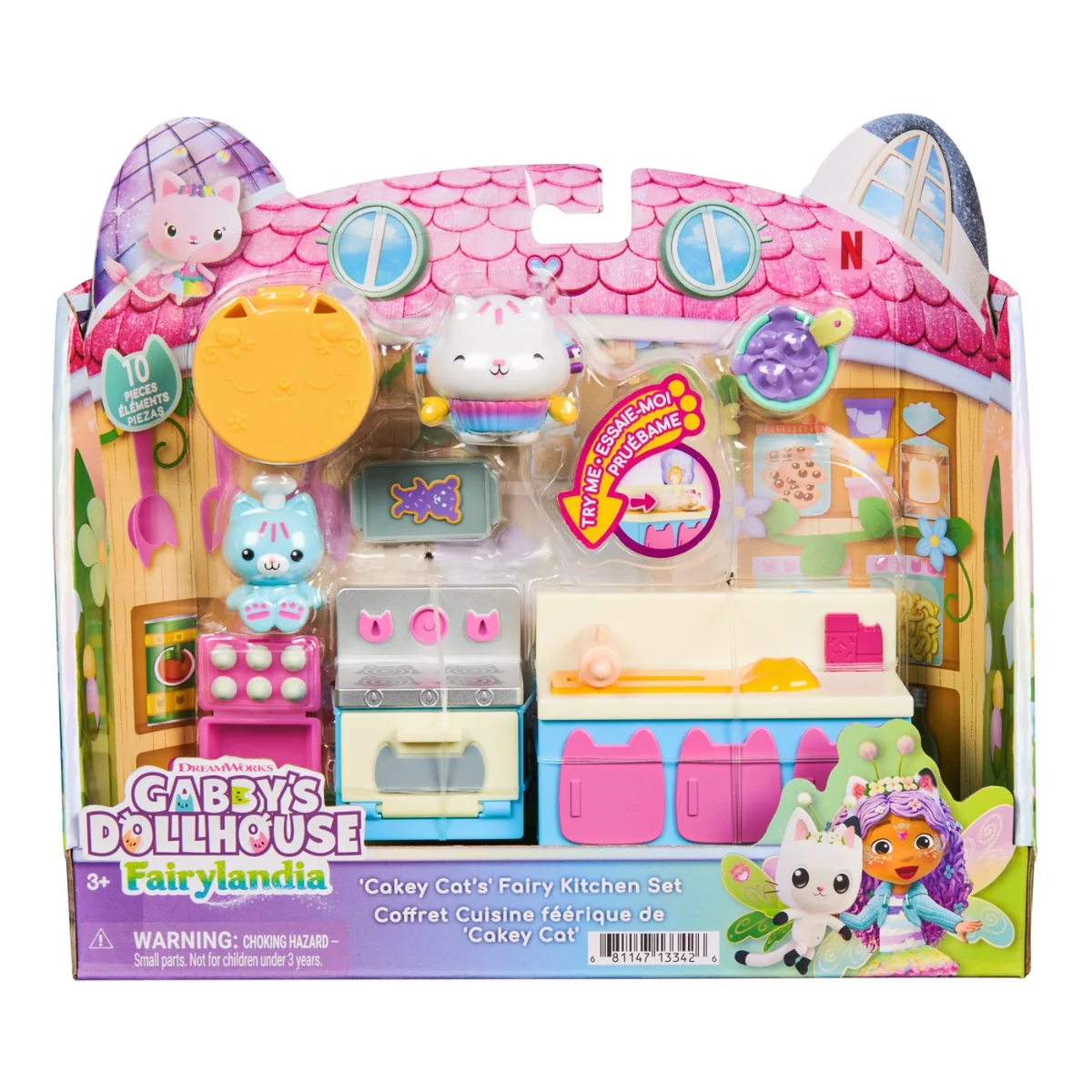 Set de joaca, Gabbys Dollhouse, Fairylandia, Cakey Cats Fairy Kitchen, 20158034