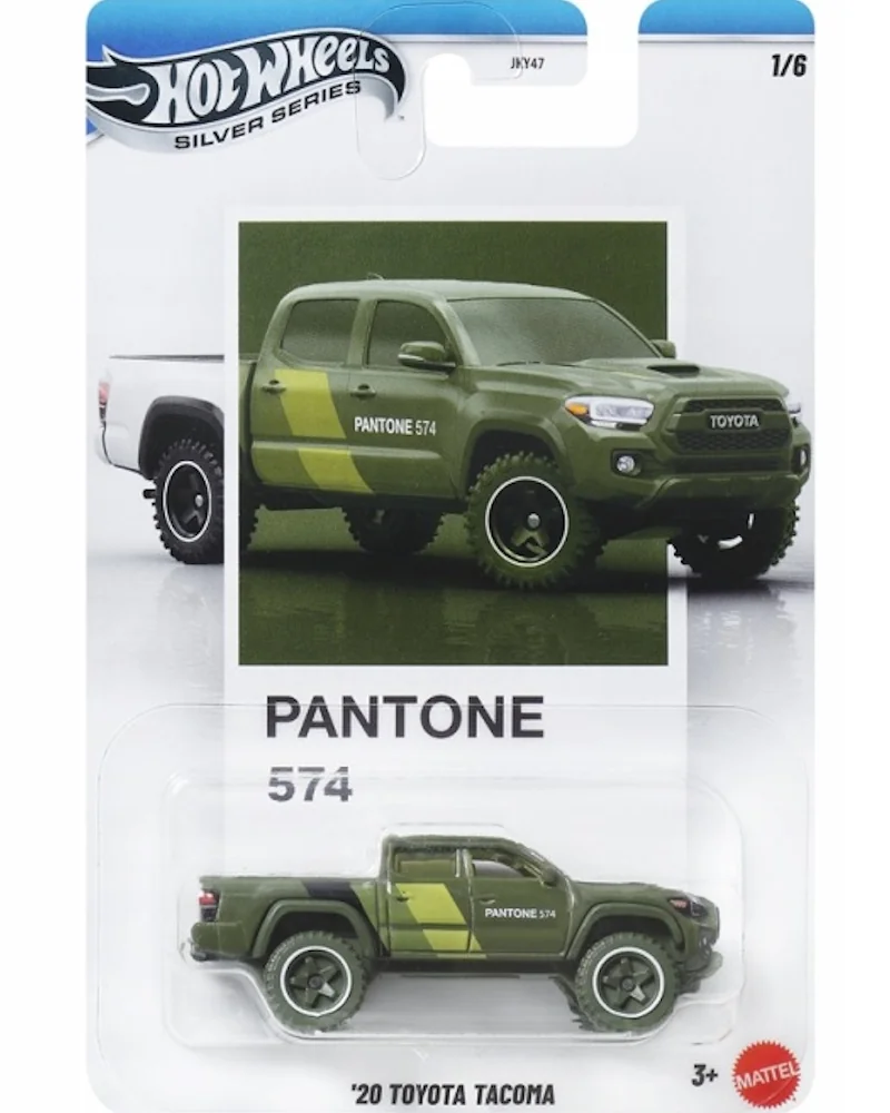 Masina metalica, Hot Wheels, Silver Series, Pantone 574, ’20 Toyota Tacoma, JKY57