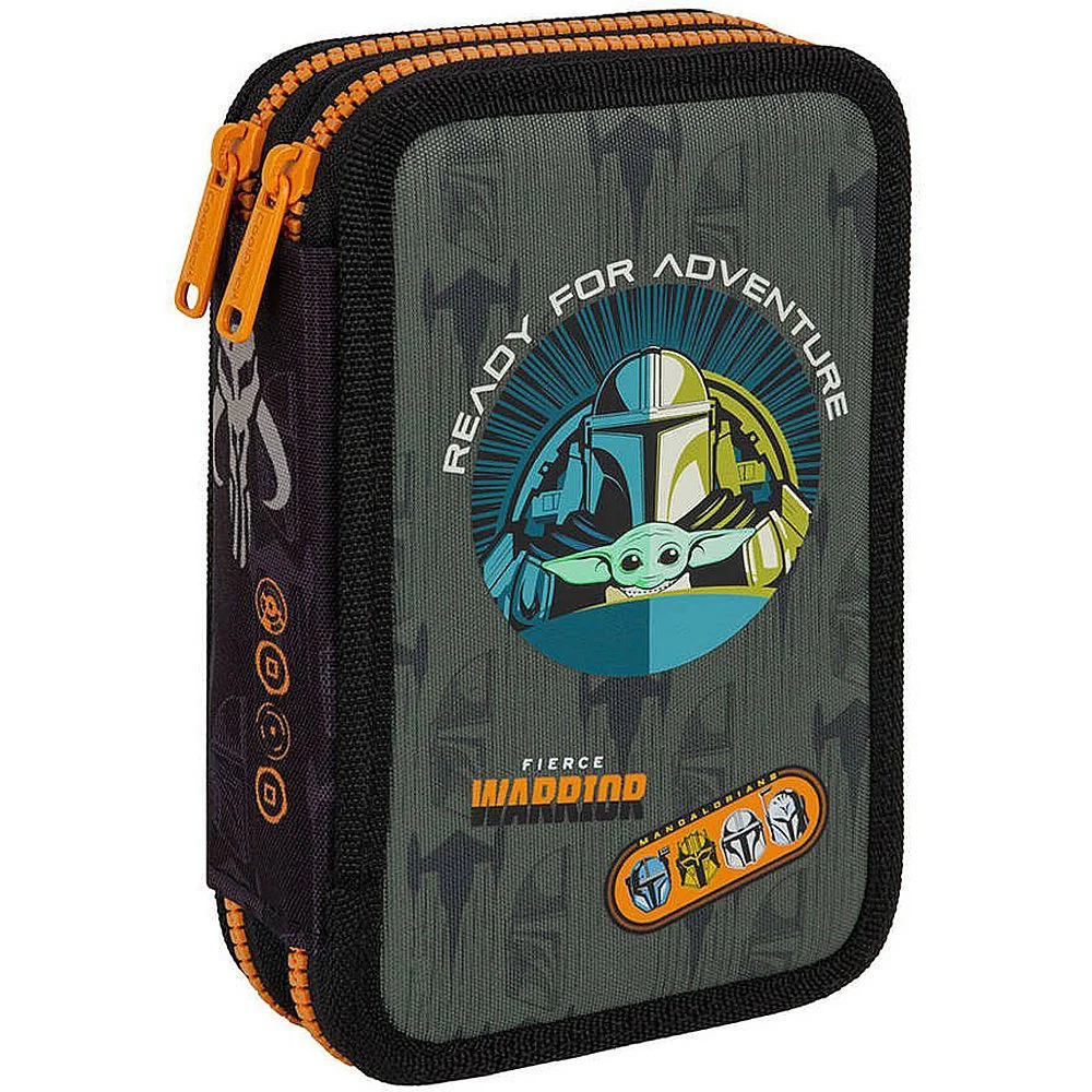Penar echipat cu 2 compartimente, Coolpack, Jumper 2, Mandalorian, Negru