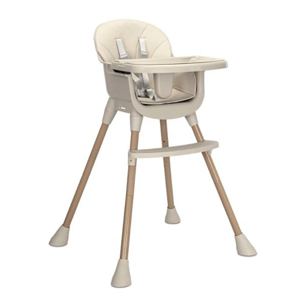 Scaun inalt de masa, Lorelli Vanilla, 3 in 1, de la 6 luni pana la 6 ani (26 kg), Beige