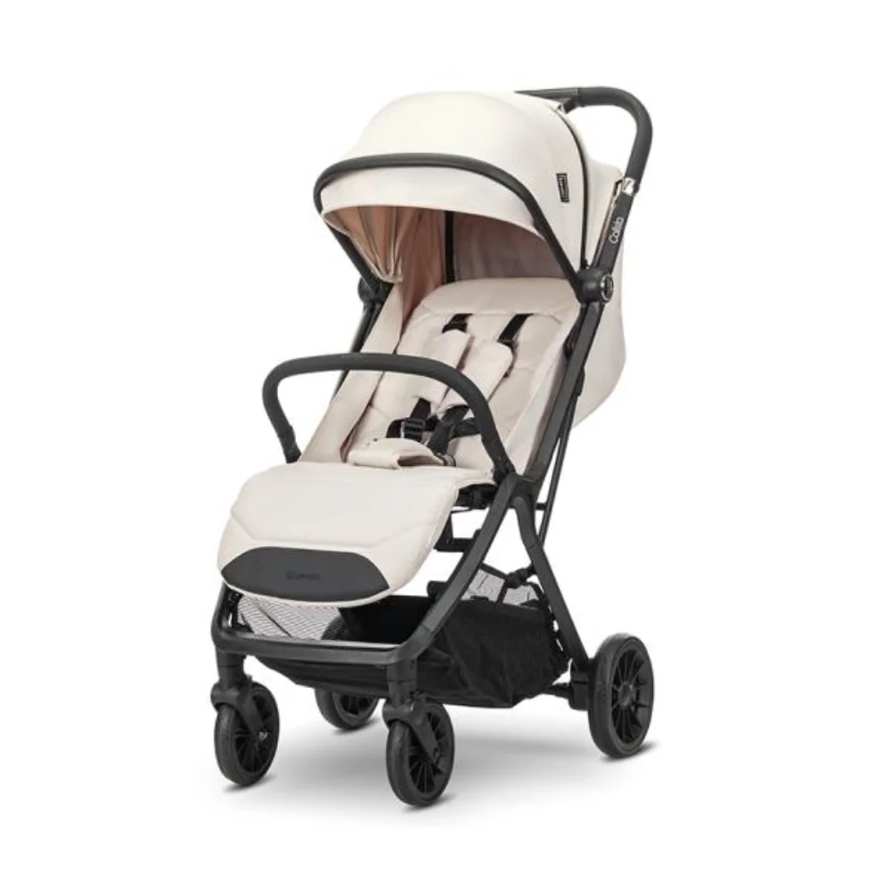 Carucior pentru copii, Lorelli Calista, pliere automata, cadru aluminiu, pana la 22 kg, Beige