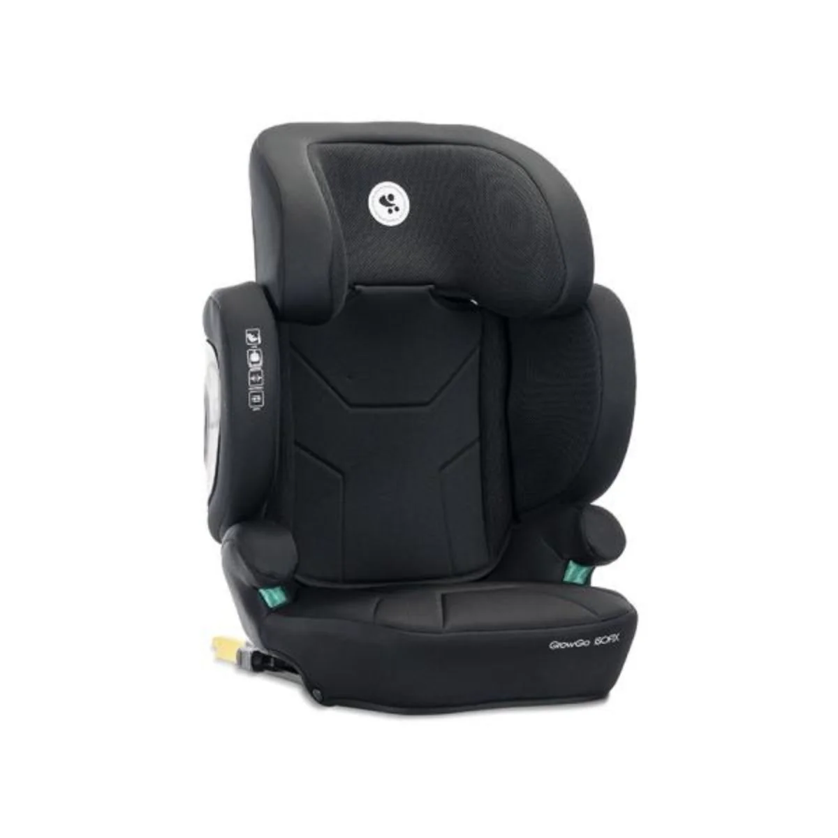 Scaun auto, Lorelli Growgo, Isofix, pliabil, protectii laterale extensibile, spatar reglabil, tetiera reglabila, 100-150 cm, Black