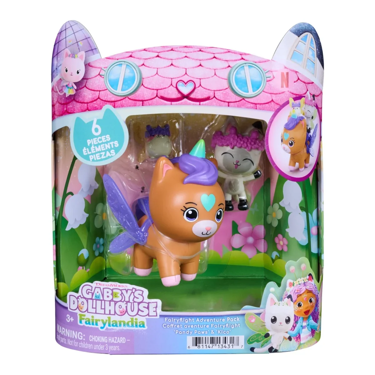 Set de joaca, Gabbys Dollhouse, Fairylandia, Pandy Paws si Kico, 20157354