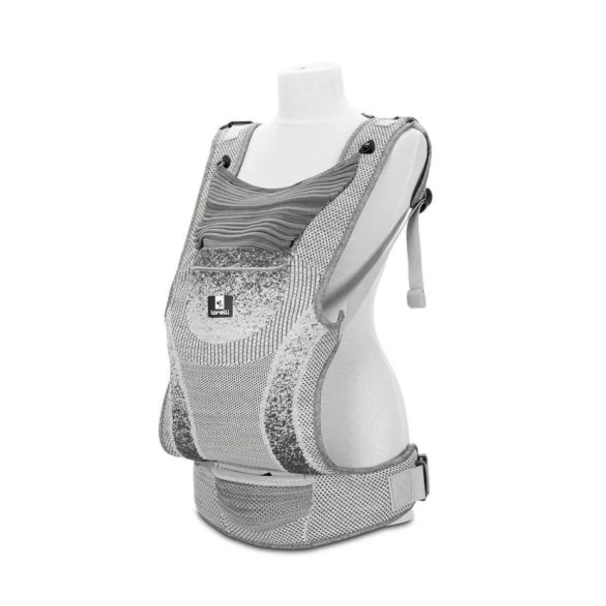 Marsupiu ergonomic pentru bebelusi, Lorelli Mia, pozitii multiple de purtare, Grey