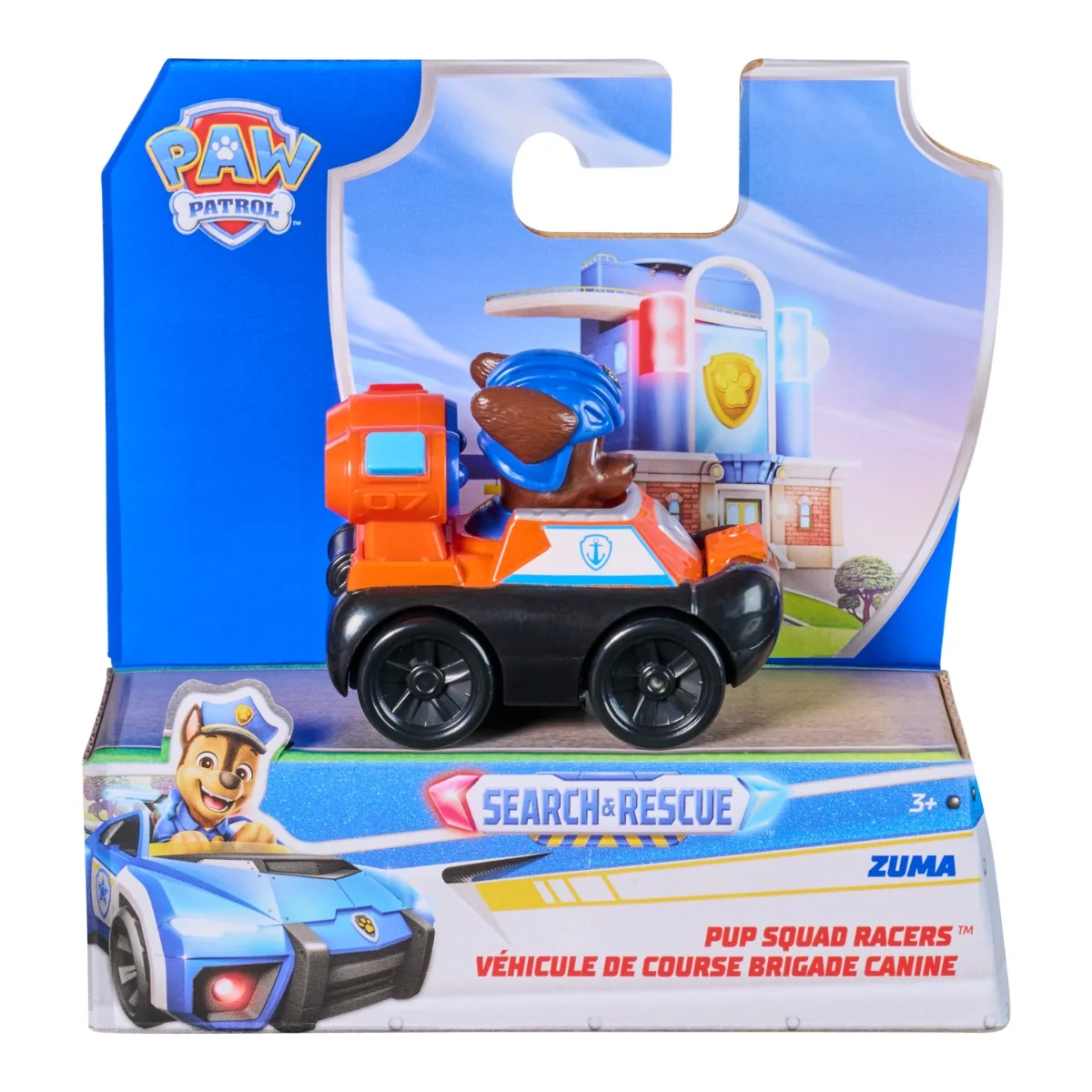 Vehicul cu figurina, Paw Patrol, Pup Squad Racers, Zuma, 20156339