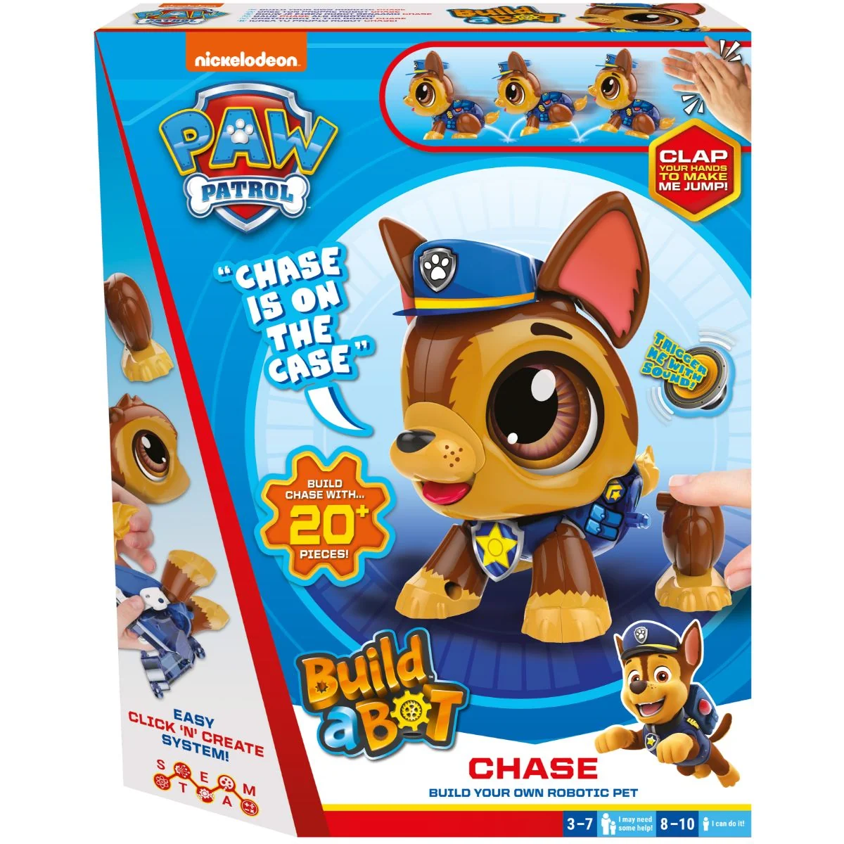 Robot Paw Patrol Build a Bot, Chase, 20 piese