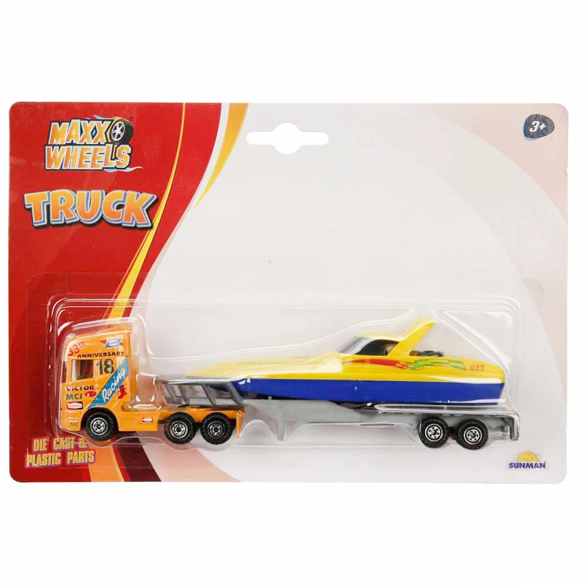 Set transportator cu barca, Maxx Wheels