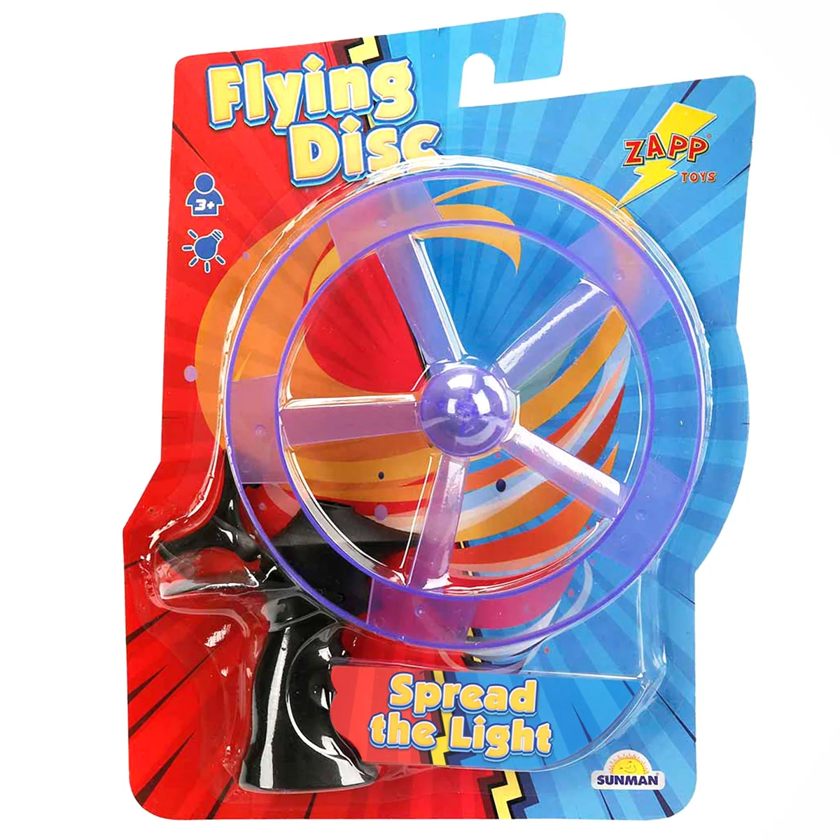 Lansator disc cu lumini, Zapp Toys, Mov
