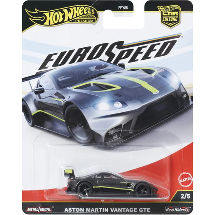 Masina metalica, Hot Wheels Premium, Car Culture, EuroSpeed, Aston Martin Vantage GTE, JBK76
