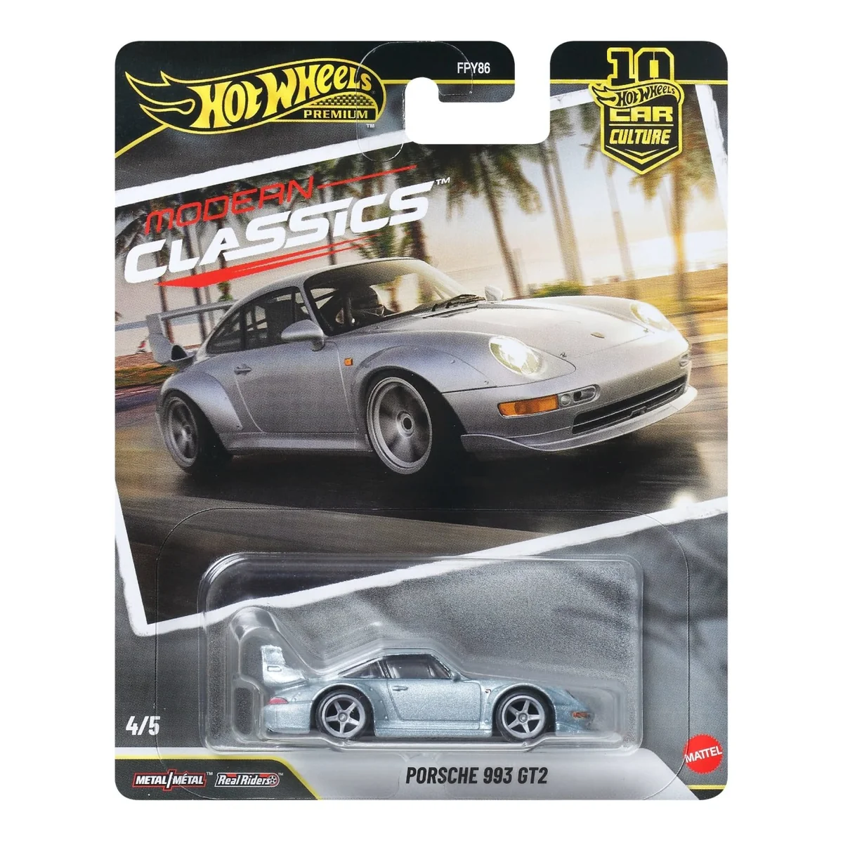 Masina metalica, Hot Wheels Premium, Car Culture, Porsche 993 GT2, JKF16