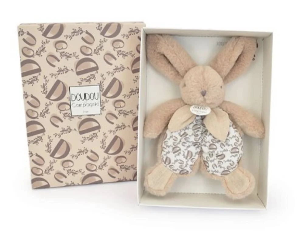 Jucarie de plus, Doudou, Iepuras, 18 cm, Bej